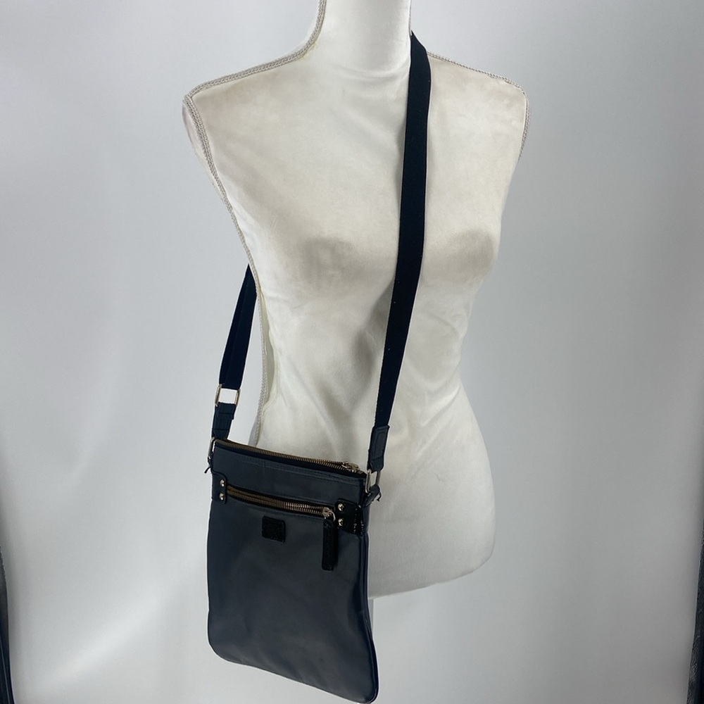 Victoria's Secret black Crossbody zip top bag